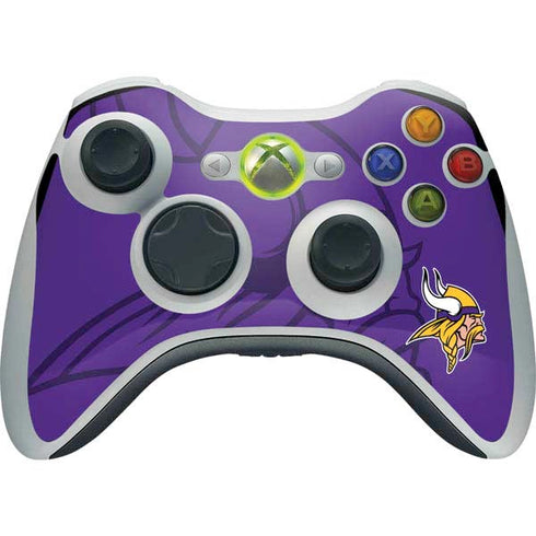 NFL Minnesota Vikings Double Vision Xbox 360 Wireless Controller Skin