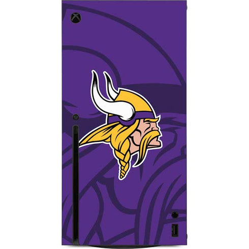 NFL Minnesota Vikings Double Vision Xbox Series X Console Skin