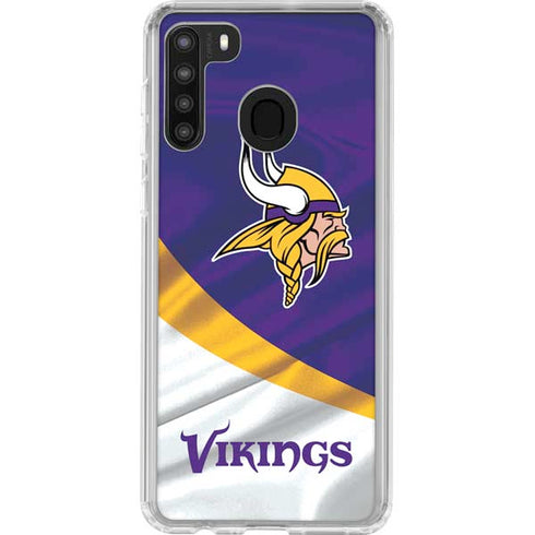 NFL Minnesota Vikings Galaxy A21 Clear Case