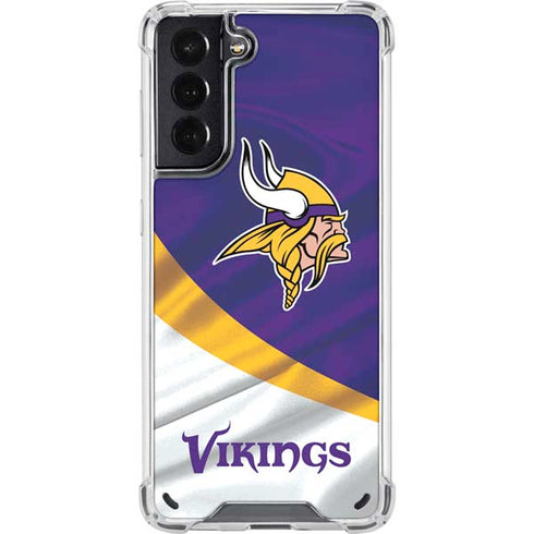 NFL Minnesota Vikings Galaxy S21 5G Clear Case