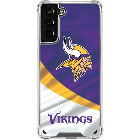 NFL Minnesota Vikings Galaxy S21 Plus 5G Clear Case