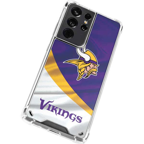 NFL Minnesota Vikings Galaxy S21 Ultra 5G Clear Case