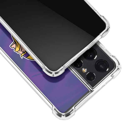 NFL Minnesota Vikings Galaxy S21 Ultra 5G Clear Case
