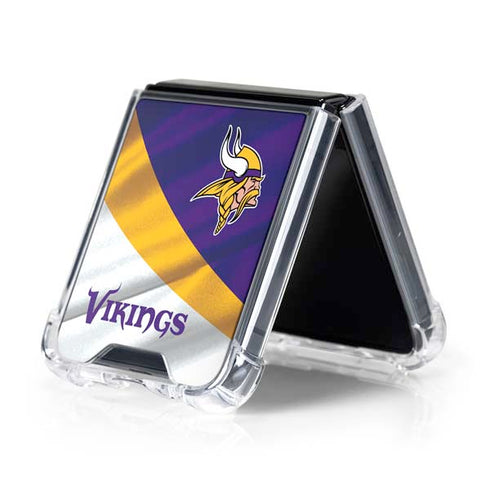 NFL Minnesota Vikings Galaxy Z Flip5 5G Clear Case