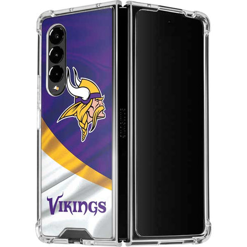 NFL Minnesota Vikings Galaxy Z Fold4 5G Clear Case
