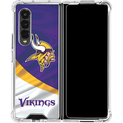 NFL Minnesota Vikings Galaxy Z Fold4 5G Clear Case