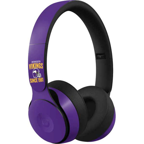 NFL Minnesota Vikings Helmet Beats Solo Pro Skin
