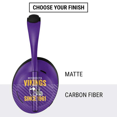 NFL Minnesota Vikings Helmet Bose Noise Cancelling Headphones 700 Skin