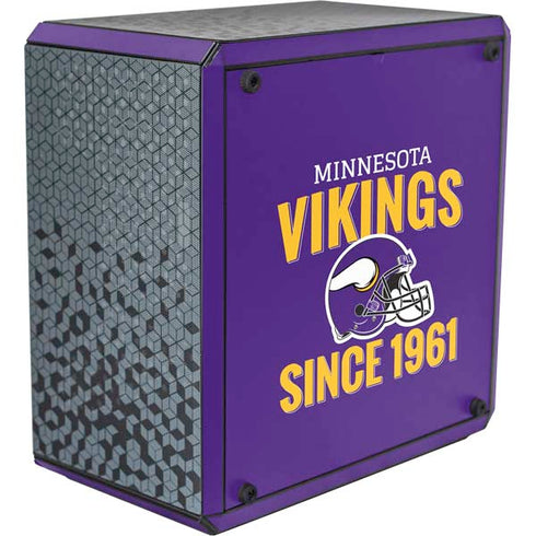 NFL Minnesota Vikings Helmet Cooler Master MasterBox Q300L Mini Tower Skin