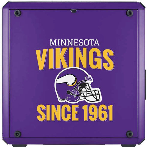 NFL Minnesota Vikings Helmet Cooler Master MasterBox Q300L Mini Tower Skin