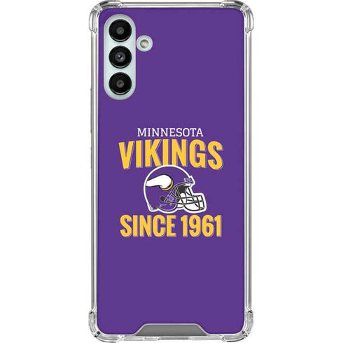 NFL Minnesota Vikings Helmet Galaxy A13 5G Clear Case