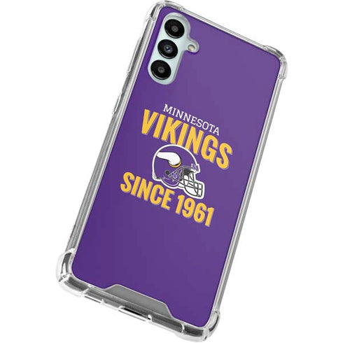 NFL Minnesota Vikings Helmet Galaxy A14 5G Clear Case