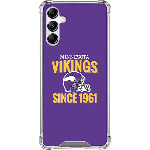 NFL Minnesota Vikings Helmet Galaxy A15 5G Clear Case