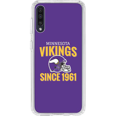 NFL Minnesota Vikings Helmet Galaxy A50 Clear Case
