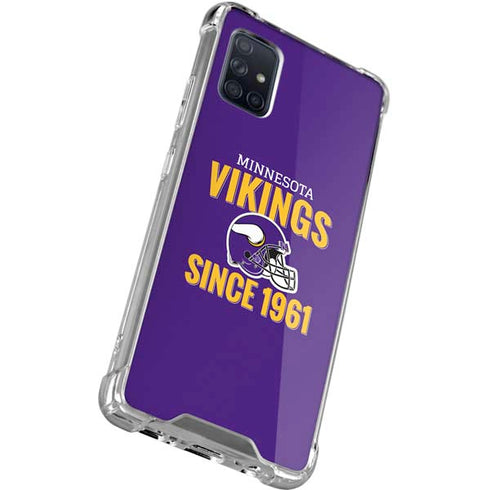 NFL Minnesota Vikings Helmet Galaxy A51 5G Clear Case