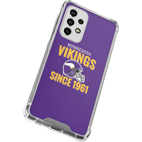 NFL Minnesota Vikings Helmet Galaxy A53 5G Clear Case