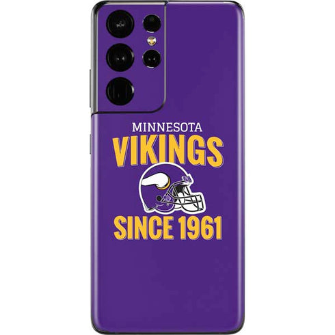 NFL Minnesota Vikings Helmet Galaxy S21 Ultra 5G Skin