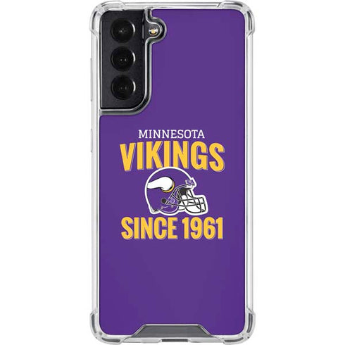 NFL Minnesota Vikings Helmet Galaxy S22 Clear Case