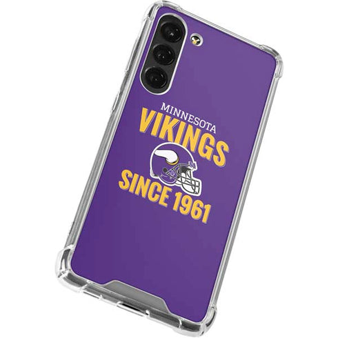 NFL Minnesota Vikings Helmet Galaxy S23 Plus Clear Case