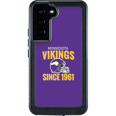 NFL Minnesota Vikings Helmet Galaxy S23 Plus Waterproof Case