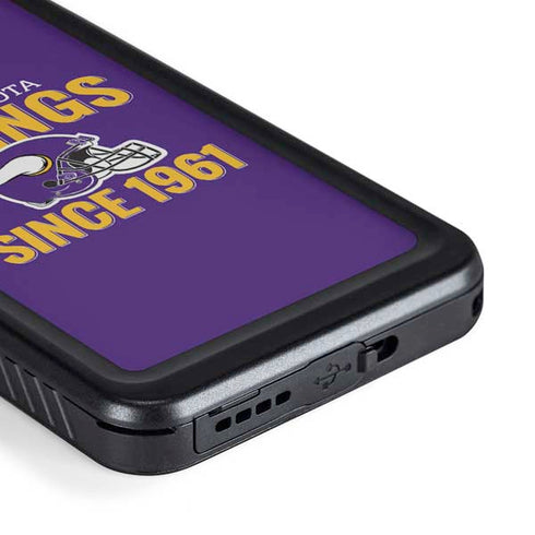 NFL Minnesota Vikings Helmet Galaxy S23 Waterproof Case
