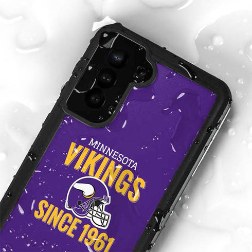 NFL Minnesota Vikings Helmet Galaxy S23 Waterproof Case