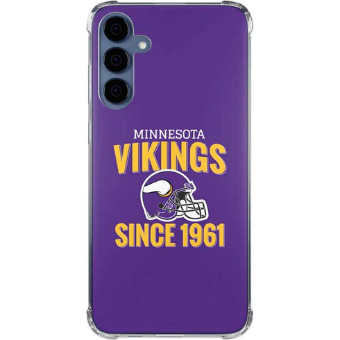 NFL Minnesota Vikings Helmet Galaxy S24 Clear Case