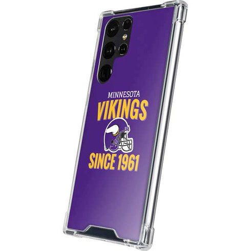 NFL Minnesota Vikings Helmet Galaxy S24 Ultra Clear Case