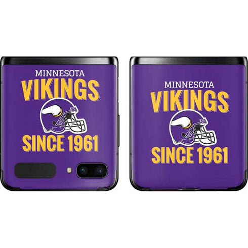 NFL Minnesota Vikings Helmet Galaxy Z Flip Skin
