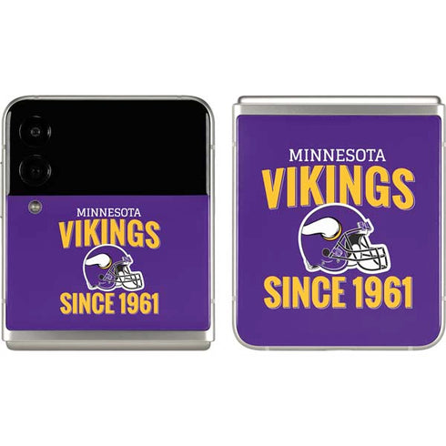 NFL Minnesota Vikings Helmet Galaxy Z Flip3 5G Skin