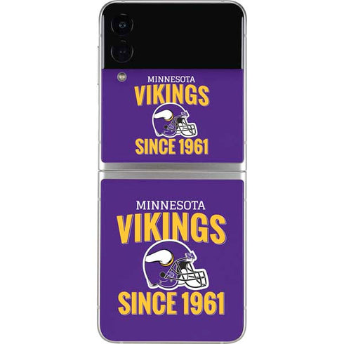 NFL Minnesota Vikings Helmet Galaxy Z Flip3 5G Skin