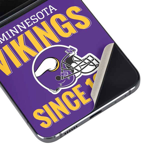 NFL Minnesota Vikings Helmet Galaxy Z Flip5 5G Skin