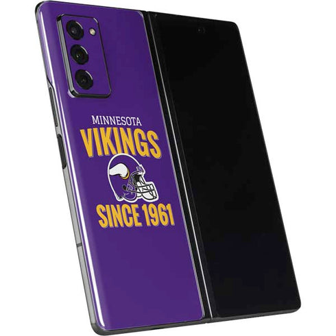 NFL Minnesota Vikings Helmet Galaxy Z Fold2 5G Skin