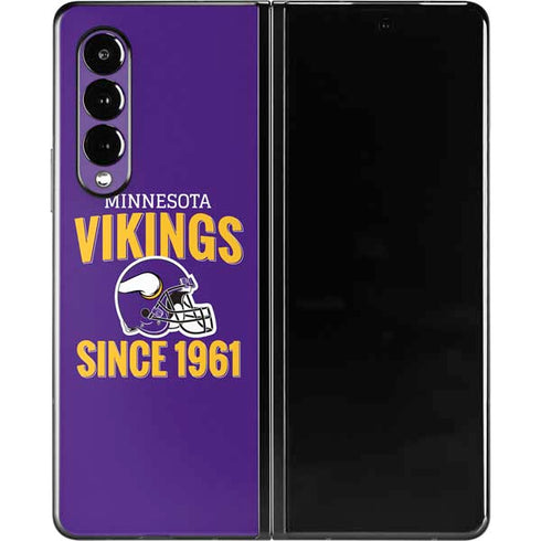 NFL Minnesota Vikings Helmet Galaxy Z Fold3 5G Skin