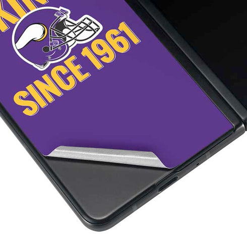 NFL Minnesota Vikings Helmet Galaxy Z Fold3 5G Skin