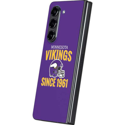 NFL Minnesota Vikings Helmet Galaxy Z Fold5 5G Skin