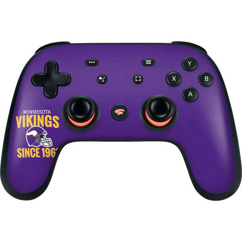 NFL Minnesota Vikings Helmet Google Stadia Controller Skin