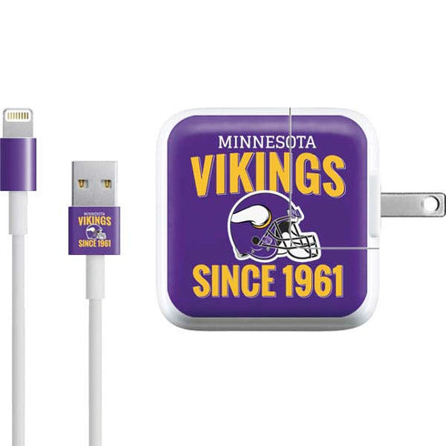 NFL Minnesota Vikings Helmet iPad Charger (10W USB) Skin