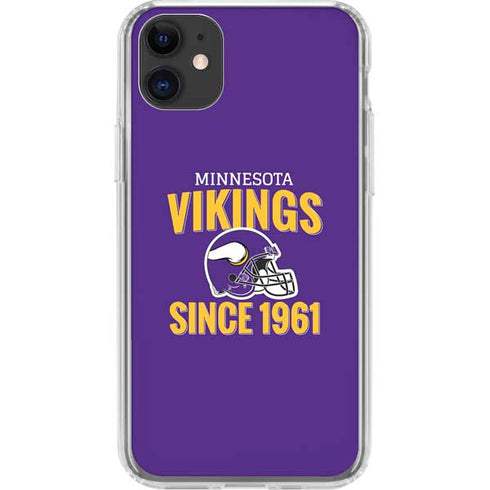 NFL Minnesota Vikings Helmet iPhone 11 Clear Case