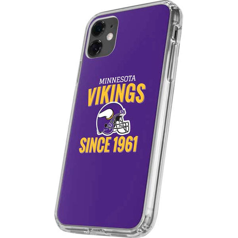 NFL Minnesota Vikings Helmet iPhone 11 Clear Case