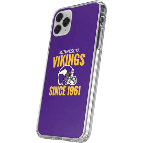 NFL Minnesota Vikings Helmet iPhone 11 Pro Clear Case