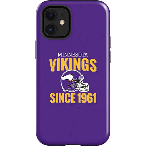 NFL Minnesota Vikings Helmet iPhone 12 Mini Impact Case