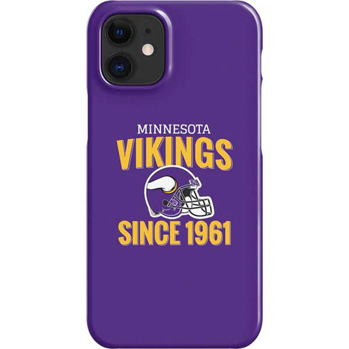 NFL Minnesota Vikings Helmet iPhone 12 Mini Lite Case