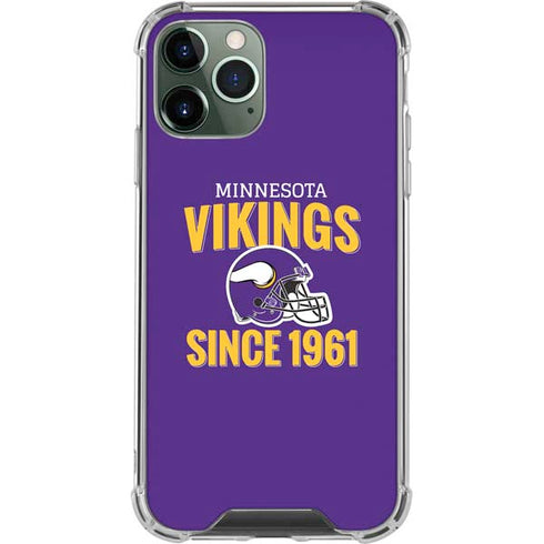 NFL Minnesota Vikings Helmet iPhone 12 Pro Clear Case