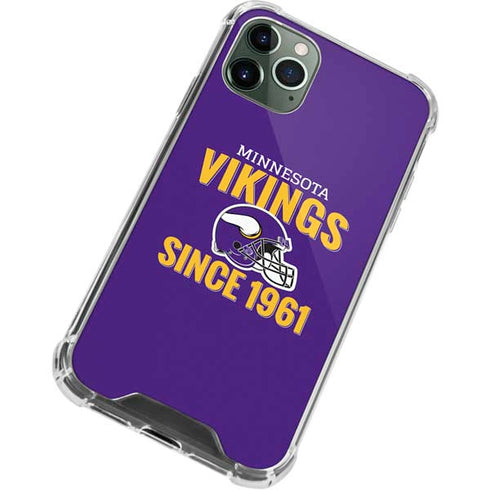 NFL Minnesota Vikings Helmet iPhone 12 Pro Clear Case