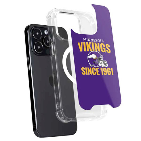 NFL Minnesota Vikings Helmet iPhone 13 Pro MagSafe Case
