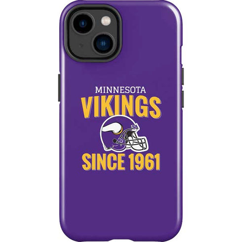 NFL Minnesota Vikings Helmet iPhone 15 Plus Impact Case