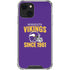 NFL Minnesota Vikings Helmet iPhone 15 Plus Clear Case