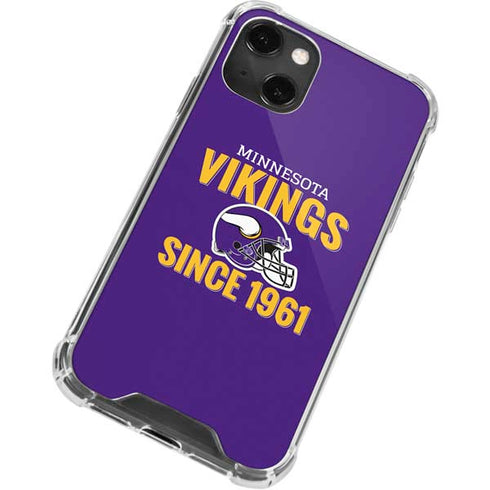 NFL Minnesota Vikings Helmet iPhone 14 Plus Clear Case