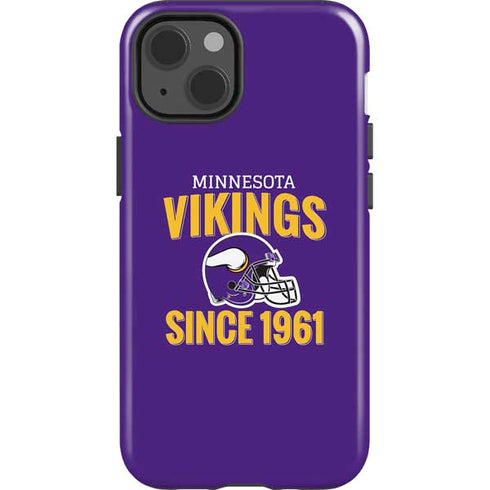 NFL Minnesota Vikings Helmet iPhone 15 Impact Case